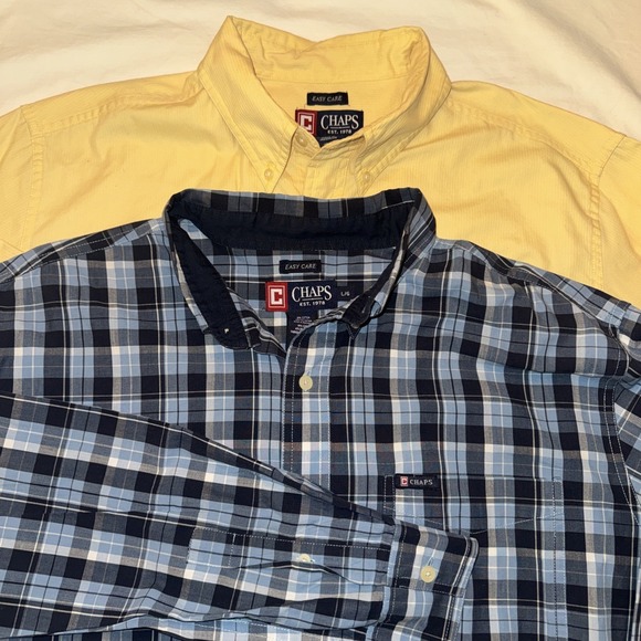 Chaps Other - Chaps Ralph Lauren Easy Care Button Down Long Sleeve Shirt Bundle Of 2 Size L